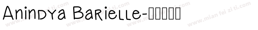 Anindya Barielle字体转换